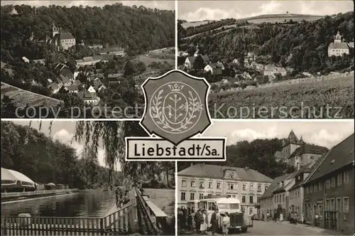 AK / Ansichtskarte Liebstadt Ortsansichten mit Schloss Kuckuckstein Schwimmbad Kat. Liebstadt