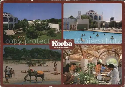 AK / Ansichtskarte Korba Tunesien Club Mediterrane Pool Park Markt