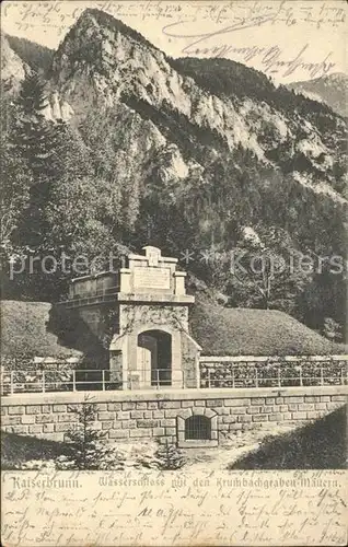 AK / Ansichtskarte Kaiserbrunn Wasserschloss mit den Kruthbachgraben Mauern Kat. Reichenau