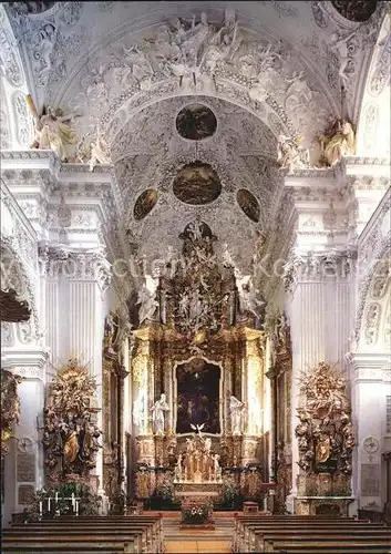 AK / Ansichtskarte Holzen Kloster Klosterkirche St Johannes des Taeufers Inneres Kat. Ursberg