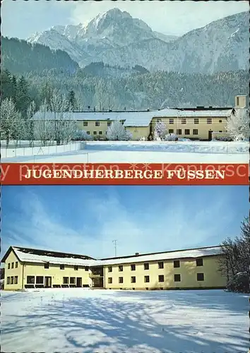 AK / Ansichtskarte Fuessen Allgaeu Jugendherberge Alpen Winterpanorama Kat. Fuessen