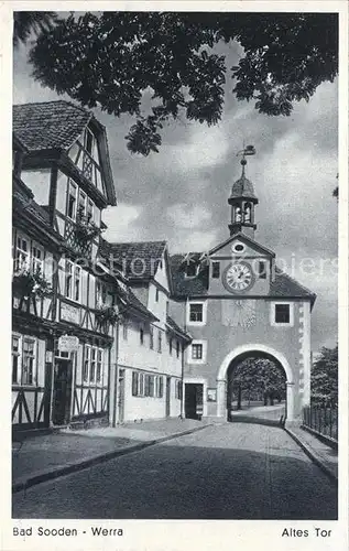 AK / Ansichtskarte Bad Sooden Allendorf Altes Tor Kat. Bad Sooden Allendorf