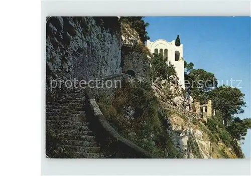 AK / Ansichtskarte Anacapri Villa San Michele und phoenizische Treppe Kat. Italien