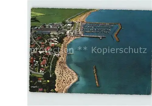 AK / Ansichtskarte Schilksee Kiel Fliegeraufnahme mit Olympiahafen Kat. Kiel