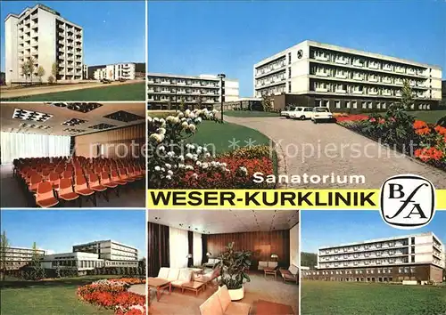 AK / Ansichtskarte Bad Pyrmont Weser Kurklinik Sanatorium Kat. Bad Pyrmont