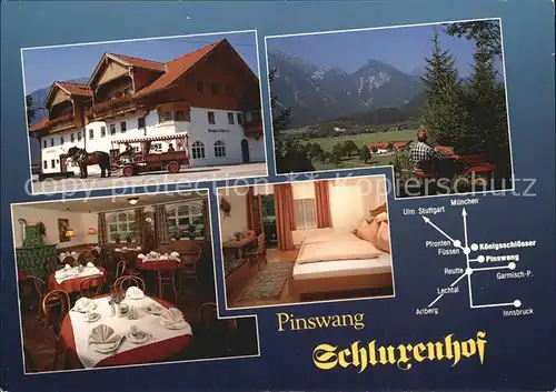 AK / Ansichtskarte Pinswang Tirol Gasthof Restaurant Schlurenhof Alpenblick Kat. Pinswang