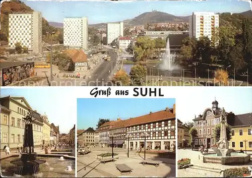 AK / Ansichtskarte Suhl Thueringer Wald Steinweg Rathaus Kat. Suhl