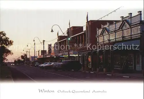 AK / Ansichtskarte Winton Queensland Elderslie Street