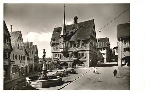 AK / Ansichtskarte Bietigheim Baden Marktplatz Brunnen Kat. Bietigheim