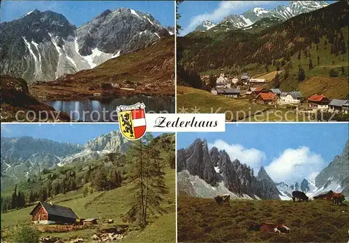 AK / Ansichtskarte Zederhaus Bergdorf Bergsee Alpen Alm Kat. Zederhaus