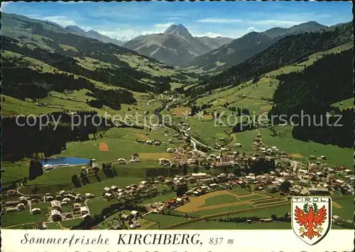 AK / Ansichtskarte Kirchberg Tirol Grosser Rettenstein Alpenpanorama Fliegeraufnahme Kat. Kirchberg in Tirol