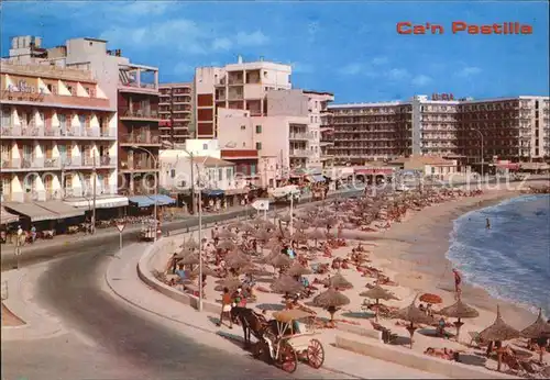 AK / Ansichtskarte Can Pastilla Palma de Mallorca Uferstrasse Strand Hotels Restaurants Kat. Palma de Mallorca