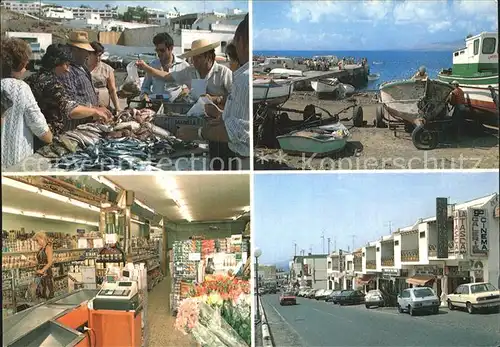 AK / Ansichtskarte Puerto del Carmen Supermercado Playa Blanca Fischmarkt Hafen Kat. Tias Lanzarote