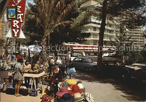 AK / Ansichtskarte Benidorm Calle de Valencia Souvenirs Strassenverkauf Kat. Costa Blanca Spanien