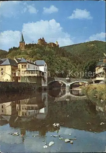 AK / Ansichtskarte Vianden Pont de l`Our et le Chateau