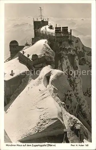 AK / Ansichtskarte Zugspitze Muenchner Haus Gipfel Kat. Garmisch Partenkirchen