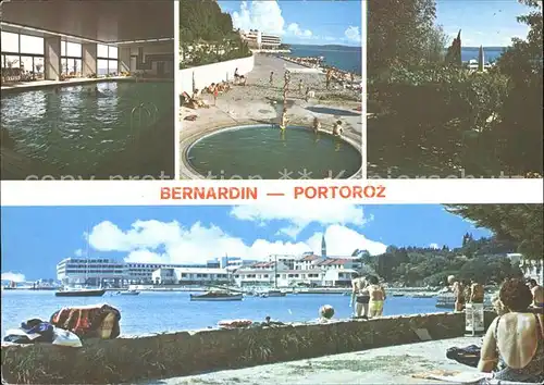 AK / Ansichtskarte Bernardin Hotelanlage Hallenbad Swimming Pool Strand Uferpromenade