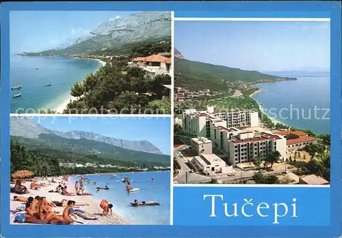 AK / Ansichtskarte Tucepi Panorama Kuestenort Strand Kat. Kroatien