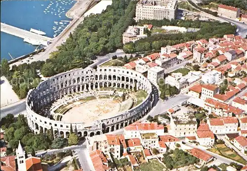 AK / Ansichtskarte Pula Amphitheater Fliegeraufnahme Kat. Pula