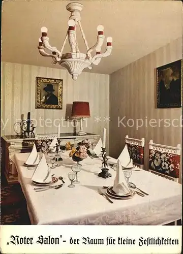 AK / Ansichtskarte Treffelstein Hotel Restaurant Katharinenhof Roter Salon Kat. Treffelstein