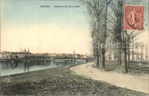 AK / Ansichtskarte Macon Saone et Loire Chemin du Pont Vert Kat. Macon