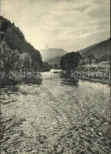 AK / Ansichtskarte Bordschomi Fluss Kura 