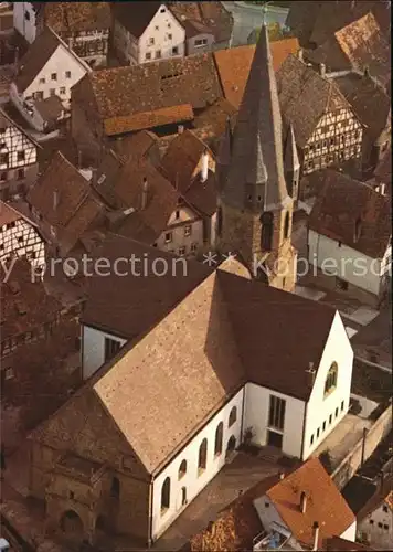 AK / Ansichtskarte Eppingen Fliegeraufnahme mti Pfarrkirche Kat. Eppingen