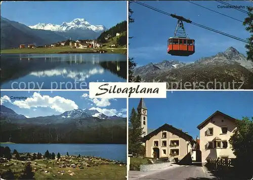 AK / Ansichtskarte Silvaplana GR Corvatschbahn See Campingplatz Kat. Silvaplana