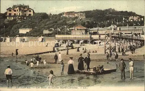 AK / Ansichtskarte Le Havre Bains du Casino Marie Christine Plage Kat. Le Havre