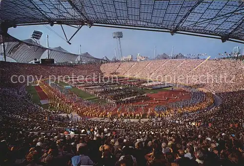 AK / Ansichtskarte Stadion Muenchen Eroeffnungsfeier XX. Olympiade  Kat. Sport