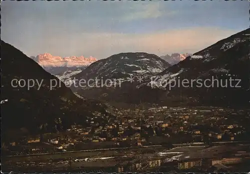 AK / Ansichtskarte Bozen Suedtirol Aussicht vom Reichsrieglerhof Alpengluehen Dolomiten Kat. Bozen Suedtirol