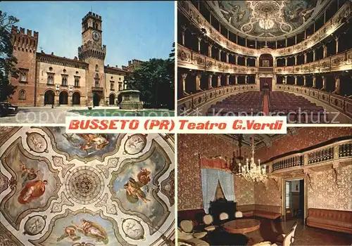 AK / Ansichtskarte Busseto La Rocca Pallavicino Teatro Verdi Theater Fresken