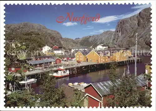 AK / Ansichtskarte Nusfjord Haeuser am Fjord