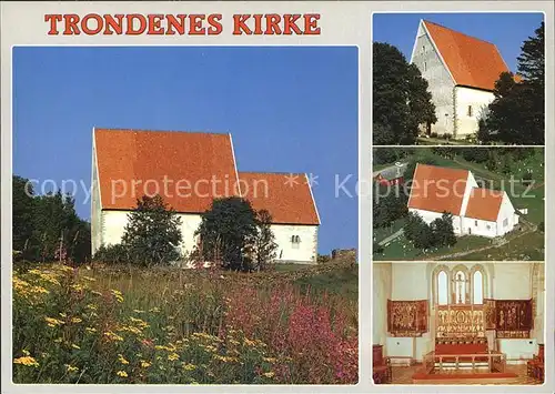 AK / Ansichtskarte Harstad Trondenes Kirke fra ca. 1250 Kirche 13. Jhdt. Kat. Harstad