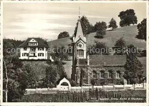 AK / Ansichtskarte Hauptwil Pfarrhaus mit Kirche Kat. Hauptwil