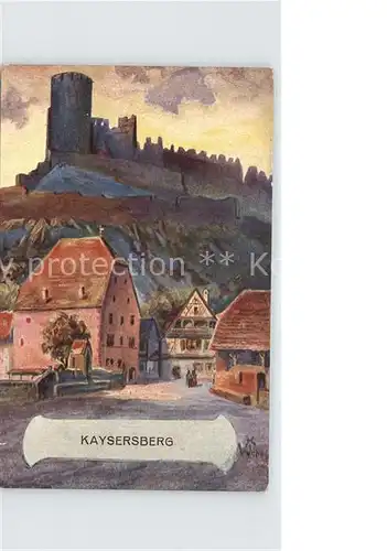 AK / Ansichtskarte Kaysersberg Haut Rhin Kuenstlerkarte Kat. Kaysersberg