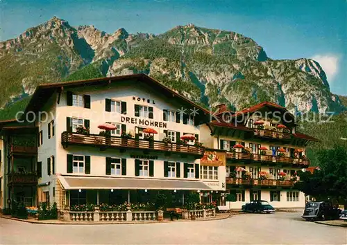 AK / Ansichtskarte Garmisch Partenkirchen Hotel Drei Mohren Kat. Garmisch Partenkirchen