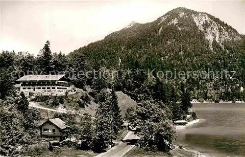 AK / Ansichtskarte Urfeld Oberbayern Jugendherberge am See Kat. Kochel a.See