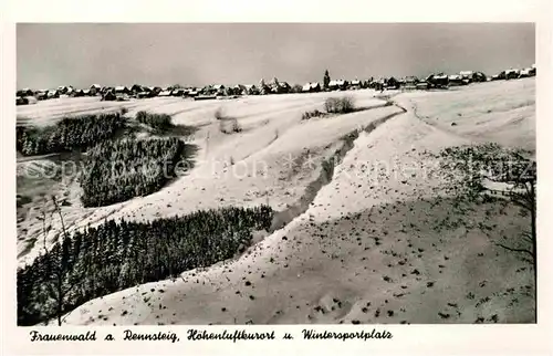 AK / Ansichtskarte Frauenwald Thueringen Hoehenluftkurort Wintersportplatz am Rennsteig Kat. Frauenwald