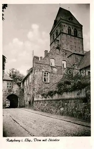 AK / Ansichtskarte Ratzeburg Dom mit Steintor Kat. Ratzeburg