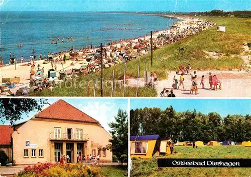 AK / Ansichtskarte Dierhagen Ostseebad Strand FDGB Erholungsheim Ernst Moritz Arndt Zeltplatz Kat. Dierhagen Ostseebad