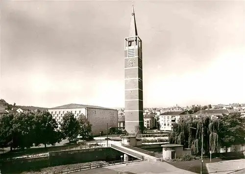 AK / Ansichtskarte Pforzheim Stadtkirche Pforte des Schwarzwaldes Weltplatz fuer Schmuck und Uhren Kat. Pforzheim