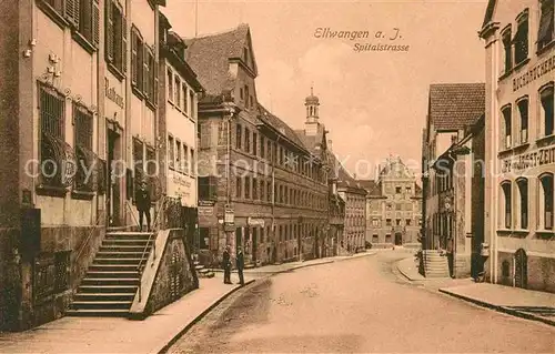 AK / Ansichtskarte Ellwangen Jagst Spitalstrasse Kat. Ellwangen (Jagst)