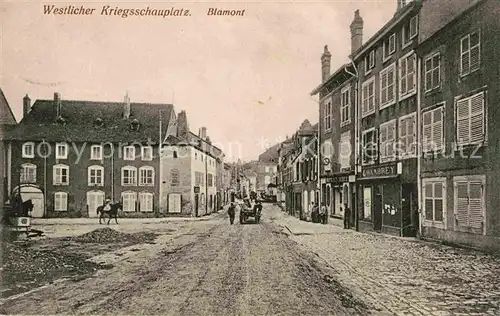 AK / Ansichtskarte Blamont Doubs Strassenpartie westlicher Kriegsschauplatz Kat. Blamont