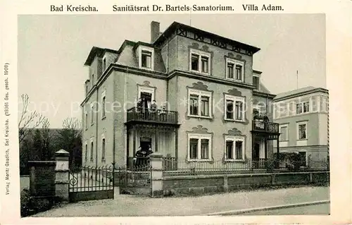 AK / Ansichtskarte Bad Kreischa Sanitaetsrat Dr. Bartels Sanatorium Villa Adam
