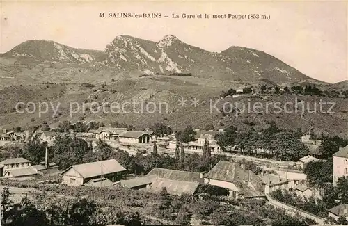 AK / Ansichtskarte Salins les Bains Gare et le mont Poupet  Kat. Salins les Bains
