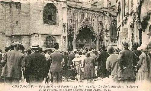 AK / Ansichtskarte Chaumont Haute Marne Fete du Grand Pardon Procession Egise Saint Jean  Kat. Chaumont