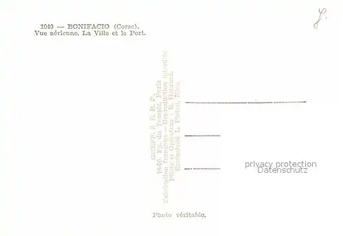 AK / Ansichtskarte Bonifacio Corse du Sud Fliegeraufnahme Ville et le Port  Kat. Bonifacio