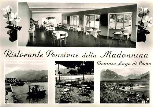 AK / Ansichtskarte Domaso Ristorante Pensione della Madonnina  Kat. Italien