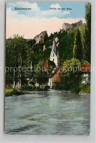 AK / Ansichtskarte Blaubeuren Kirche Blau Kat. Blaubeuren